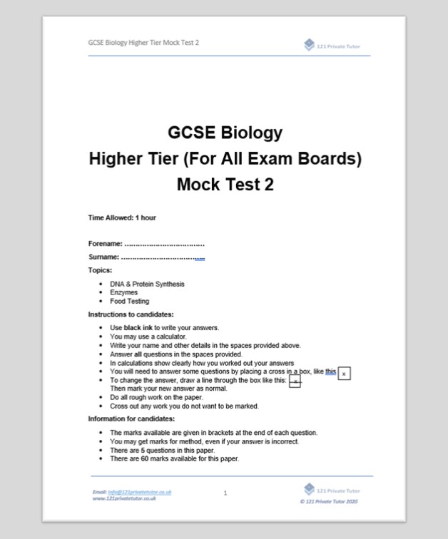 Gcse Mock Exams